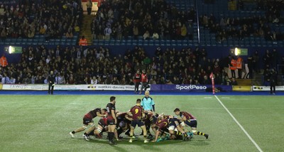 121218 - Cardiff Met v Cardiff University, BUCS Super League - Cardiff Met take on Cardiff University in front of the Cardiff University fans