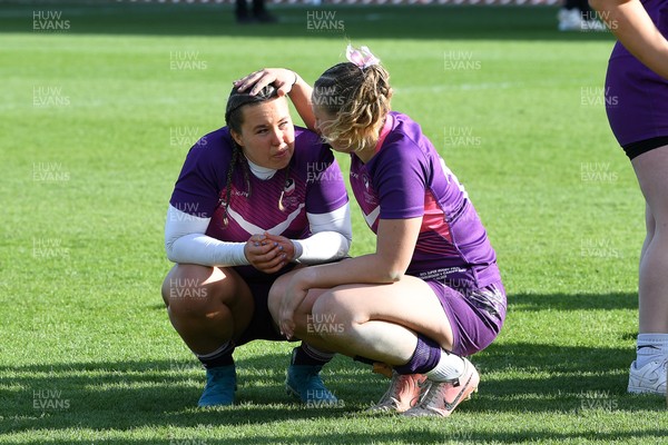 160425 - Cardiff Met Women v Loughborough University Women - Women’s BUCS Super Rugby Milk Championship Final - Dejected Loughborough at full time
