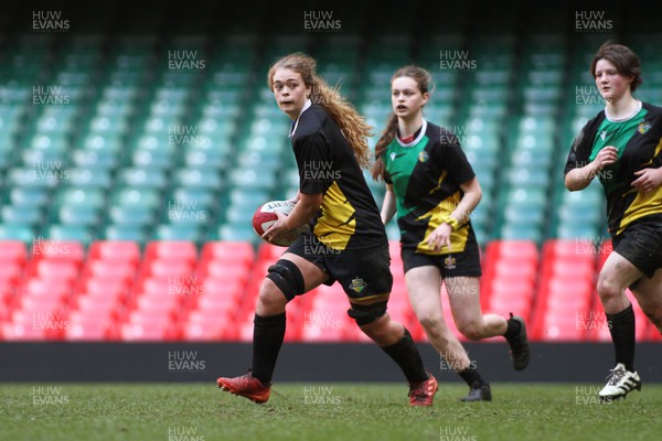 230324 - Cardiff Quins v Chargers Girls - WRU Girls National U16 Cup Final - Cardiff Quins take on Chargers in the U16 Cup final