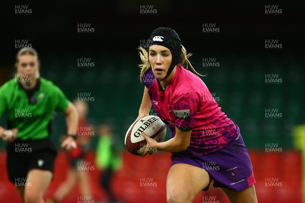 061225 - Cardiff Quins v Gwylliad Meirionnydd - WRU Girls U18 Hub Final - Cardiff Quins (Pink) take on Gwylliad Meirionnydd