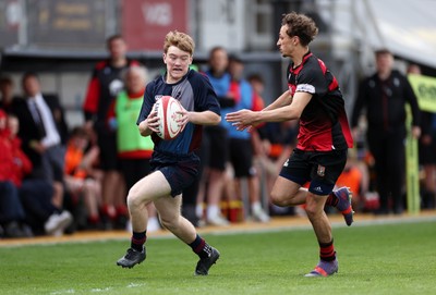 050525 - Cardiff Quins v Llanishen - U18 Bowl Final - Boys U18s Finals Day - Gruff Davies of Cardiff Quins 