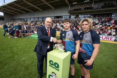 050525 - Cardiff Quins v Llanishen - U18 Bowl Final - Boys U18s Finals Day - Cardiff Quins lift the bowl