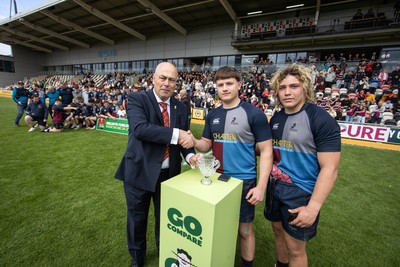 050525 - Cardiff Quins v Llanishen - U18 Bowl Final - Boys U18s Finals Day - Cardiff Quins lift the bowl