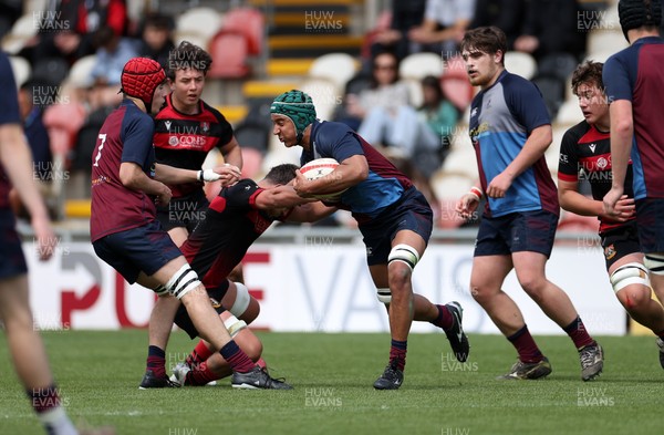 050525 - Cardiff Quins v Llanishen - U18 Bowl Final - Boys U18s Finals Day - Ellis Dawkins of Cardiff Quins 