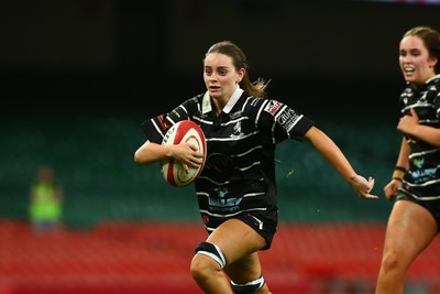 061225 - Cardiff Quins v Nelson Belles - WRU Girls U16 Hub Final - Cardiff Quins (Pink) take on Nelson Belles (Black) 