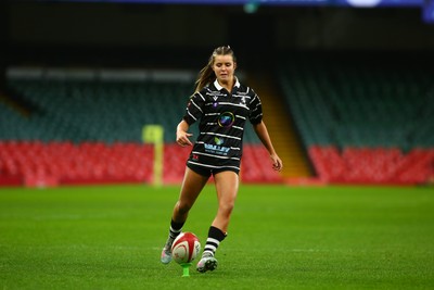 061225 - Cardiff Quins v Nelson Belles - WRU Girls U16 Hub Final - Cardiff Quins (Pink) take on Nelson Belles (Black) 