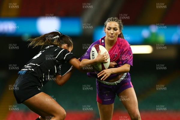 061225 - Cardiff Quins v Nelson Belles - WRU Girls U16 Hub Final - Cardiff Quins (Pink) take on Nelson Belles (Black) 