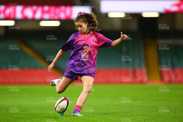 061225 - Cardiff Quins v Nelson Belles - WRU Girls U16 Hub Final - Cardiff Quins (Pink) take on Nelson Belles (Black) 