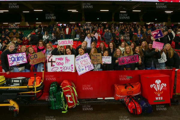 061225 - Cardiff Quins v Nelson Belles - WRU Girls U16 Hub Final - Cardiff Quins (Pink) take on Nelson Belles (Black) 