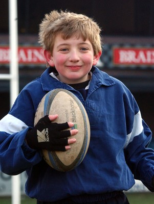 180203 - Cardiff RFC Kids Coaching - Jacob Evans who travelled from Leighton Buzzard to take part in the training session