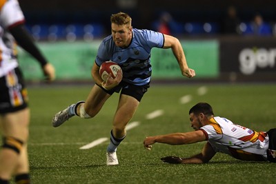 180925 - Cardiff RFC v Carmarthen Quins - Super Rygbi Cymru - Tom Williams of Cardiff