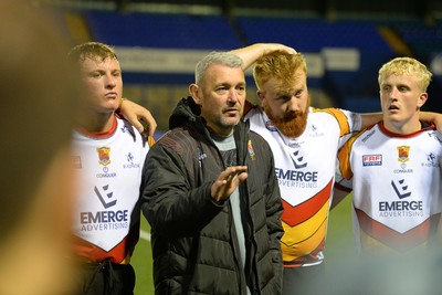 180925 - Cardiff RFC v Carmarthen Quins - Super Rygbi Cymru - Steff Thomas, Carmarthen Director of Rugby at full time