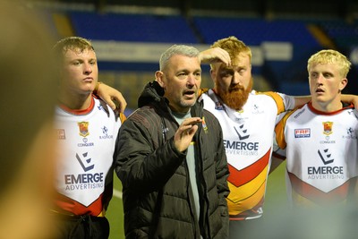 180925 - Cardiff RFC v Carmarthen Quins - Super Rygbi Cymru - Steff Thomas, Carmarthen Director of Rugby at full time