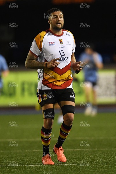 180925 - Cardiff RFC v Carmarthen Quins - Super Rygbi Cymru - Lee Taylor of Carmarthen