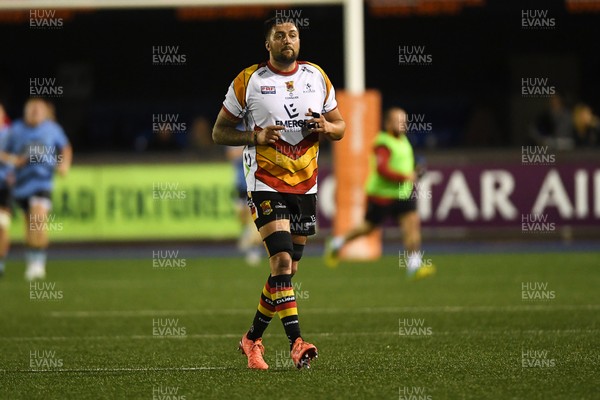 180925 - Cardiff RFC v Carmarthen Quins - Super Rygbi Cymru - Lee Taylor of Carmarthen