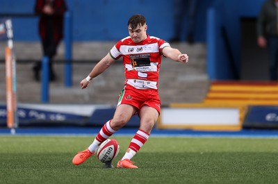 011125 - Cardiff RFC v Llandovery RFC - Super Rygbi Cymru - Steffan-Jac Jones of Llandovery kicks the conversion