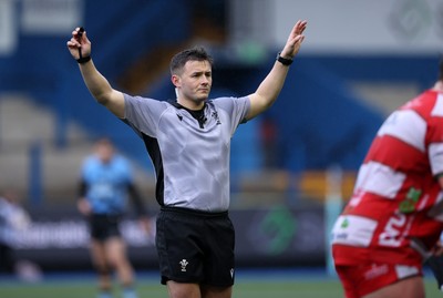 011125 - Cardiff RFC v Llandovery RFC - Super Rygbi Cymru - Referee Ben Breakspear