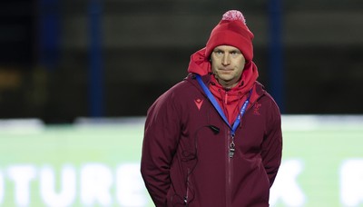 160126 - Cardiff RFC v Wales U20, Friendly match - Wales u20 head coach Richard Whiffin