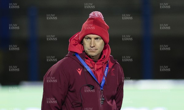 160126 - Cardiff RFC v Wales U20, Friendly match - Wales u20 head coach Richard Whiffin