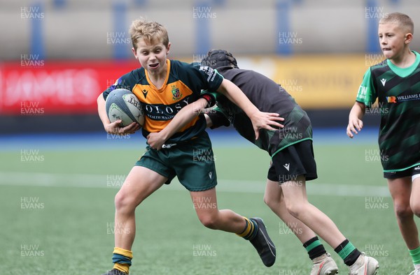 270823 - Cardiff Rugby Community Sevens Tournament - Action from the semi final matches
