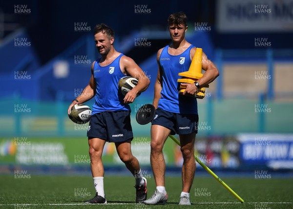 200721 - Cardiff Rugby Preseason - Matthew Morgan and Jamie Hill during training