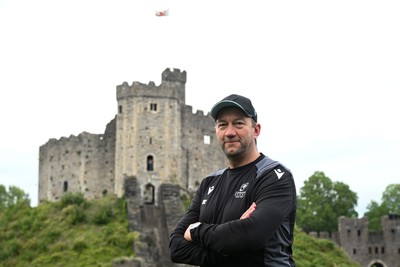 290926 - Cardiff Rugby Press Conference - Picture shows Cardiff Rugby head coach, Corniel Van Zyl outside Cardiff Castle in Cardiff, Wales during a press conference ahead of his sides URC match against Zebre