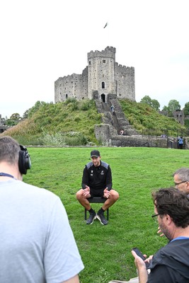 290926 - Cardiff Rugby Press Conference - Picture shows Cardiff Rugby head coach, Corniel Van Zyl outside Cardiff Castle in Cardiff, Wales during a press conference ahead of his sides URC match against Zebre