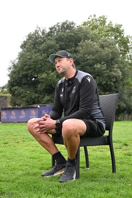 290926 - Cardiff Rugby Press Conference - Picture shows Cardiff Rugby head coach, Corniel Van Zyl outside Cardiff Castle in Cardiff, Wales during a press conference ahead of his sides URC match against Zebre