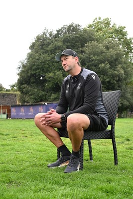290926 - Cardiff Rugby Press Conference - Picture shows Cardiff Rugby head coach, Corniel Van Zyl outside Cardiff Castle in Cardiff, Wales during a press conference ahead of his sides URC match against Zebre