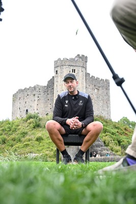 290926 - Cardiff Rugby Press Conference - Picture shows Cardiff Rugby head coach, Corniel Van Zyl outside Cardiff Castle in Cardiff, Wales during a press conference ahead of his sides URC match against Zebre