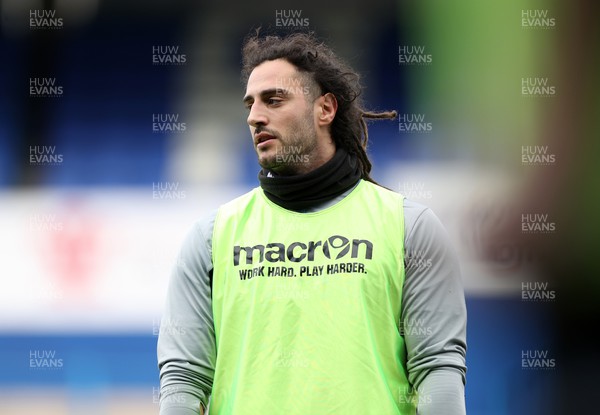 170222 - Cardiff Rugby Training - Josh Navidi during training ahead of their Guinness PRO14 game against Zebre Rugby