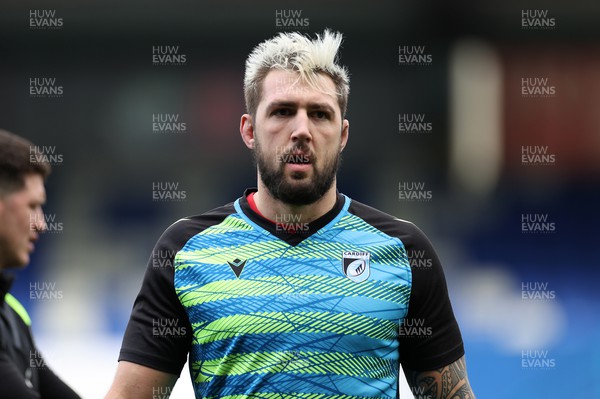 170222 - Cardiff Rugby Training - Josh Turnbull during training ahead of their Guinness PRO14 game against Zebre Rugby