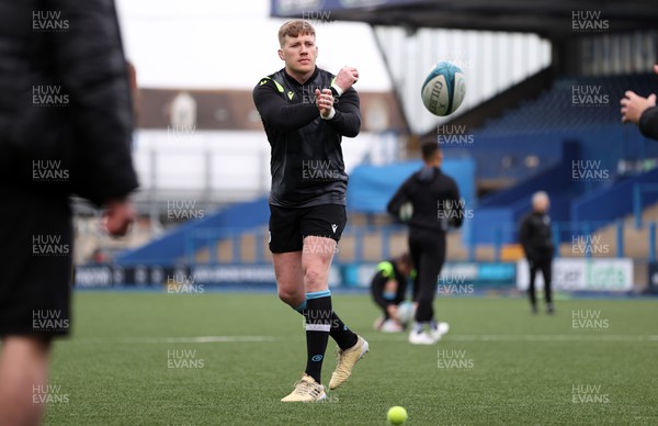 170222 - Cardiff Rugby Training - Matthew Screech during training ahead of their Guinness PRO14 game against Zebre Rugby