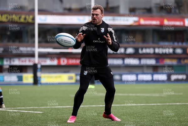 170222 - Cardiff Rugby Training - Owen Lane during training ahead of their Guinness PRO14 game against Zebre Rugby