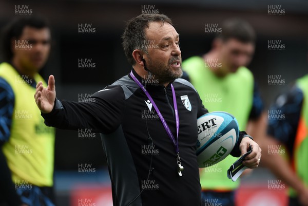 230424 - Cardiff Rugby Training - Head Coach, Matt Sheratt of Cardiff