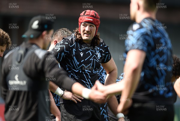 230424 - Cardiff Rugby Training - Rory Thornton of Cardiff