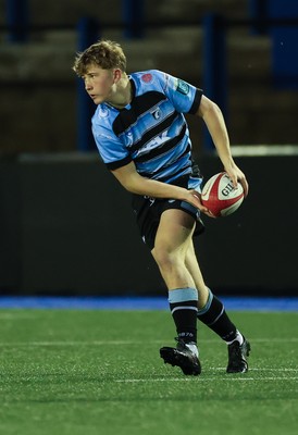 110126 - Cardiff Rugby U18s v Ospreys U18, WRU U18 Regional Age Grade Championship -  Fin Britton of Cardiff Rugby