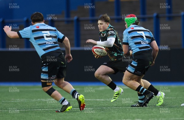 110126 - Cardiff Rugby U18s v Ospreys U18, WRU U18 Regional Age Grade Championship -  Zac Mizen of Ospreys
