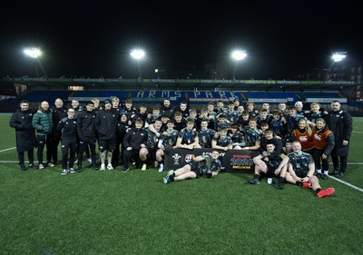 120226 - Cardiff Rugby U18 v Ospreys U18, WRU Regional Age Grade Championship Final - Ospreys team and management
