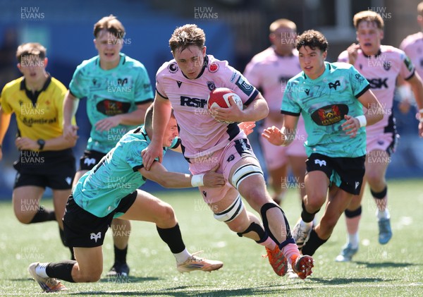230826 - Cardiff Rugby U18 v Ospreys U18, WRU Regional Age Grade Championship - Liam Williams of Cardiff Rugby charges for the line
