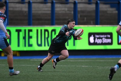 230225 - Cardiff Rugby U18s v Ospreys U18s - Regional Age-Grade Championship finals - Logan Jones of Ospreys U18s