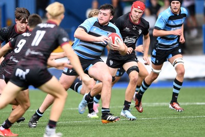 310825 - Cardiff Rugby U18s v RGC U18s - Ioan Dacey of Cardiff