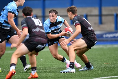 310825 - Cardiff Rugby U18s v RGC U18s - Ben Coomer of Cardiff