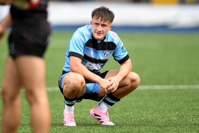 310825 - Cardiff Rugby U18s v RGC U18s - Ben Coomer of Cardiff