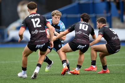 310825 - Cardiff Rugby U18s v RGC U18s - Iestyn Stephens of Cardiff