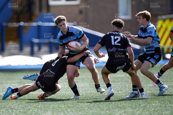 310825 - Cardiff Rugby U18s v RGC U18s - Iestyn Stephens of Cardiff