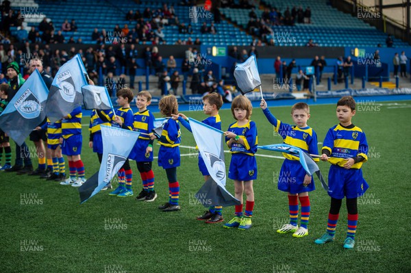 211023 - Cardiff Rugby v Benetton - United Rugby Championship - Flag bearers