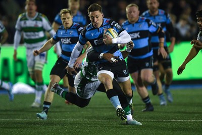 240126 - Cardiff Rugby v Benetton Rugby - United Rugby Championship - Josh Adams of Cardiff Rugby
