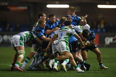 240126 - Cardiff Rugby v Benetton Rugby - United Rugby Championship - Cardiff scrum