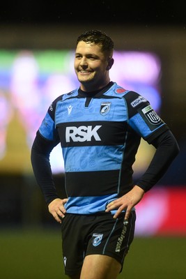240126 - Cardiff Rugby v Benetton Rugby - United Rugby Championship - Callum Sheedy of Cardiff Rugby